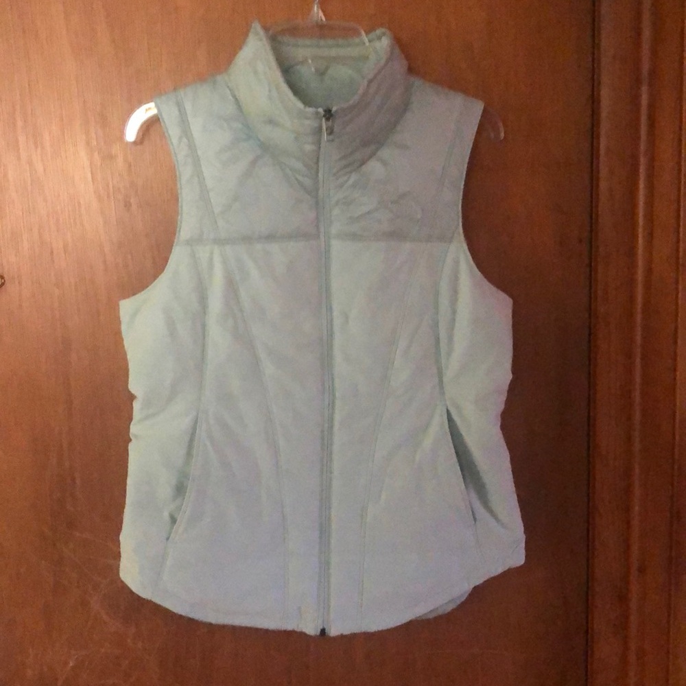 The North Face light mint green M vest